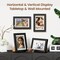5x7 Picture Frames Set of 3 with Mat to Display 4x6 Picture(3 Pack(Black)7.5"L x 5.5"W